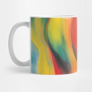 Abstract Fluid Ink Swirl Art Mug